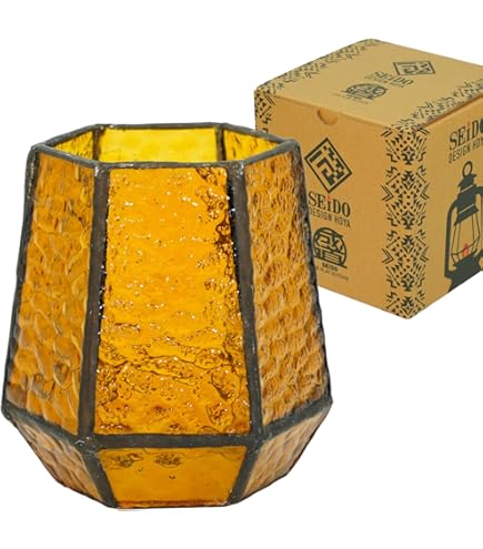 Amazon.co.jp: SEIDO ランタン ホヤ ステンドグラスホヤ デイツ